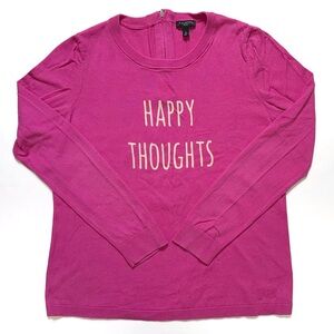 Talbots Happy Thoughts Pink Sweater SP Small Petite PS